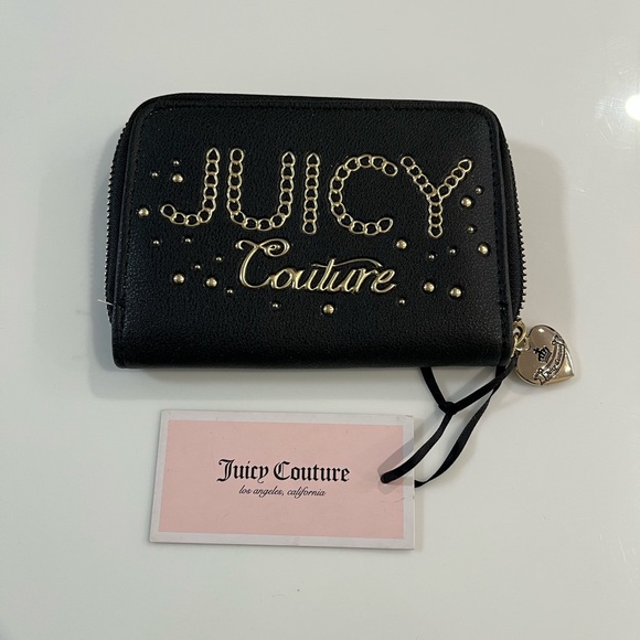 Juicy Couture Handbags - Juicy Couture Black and Gold Studded Wallet